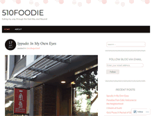 Tablet Screenshot of 510foodie.com